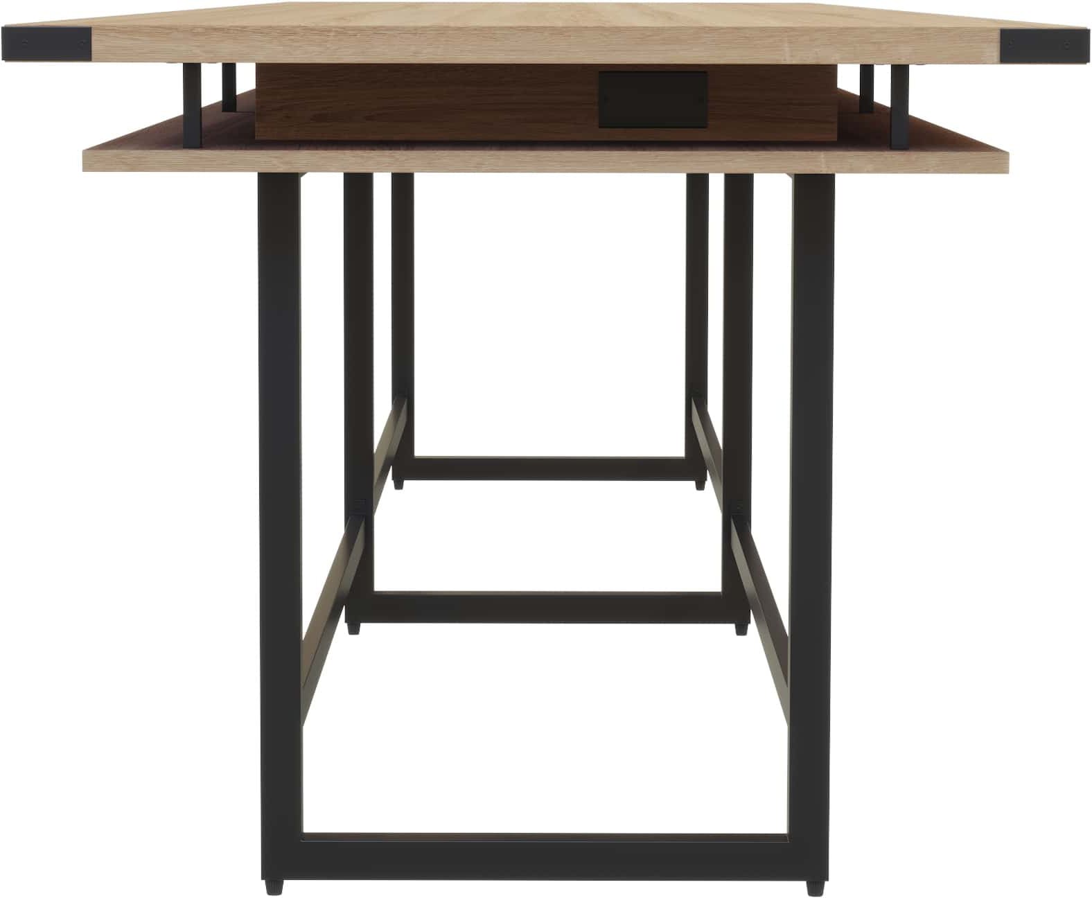 Safco Mirella 16-Foot Standing Height Conference Table - Adjustable Workstation for Office Meetings & Collaborative Workspaces [MRH16]