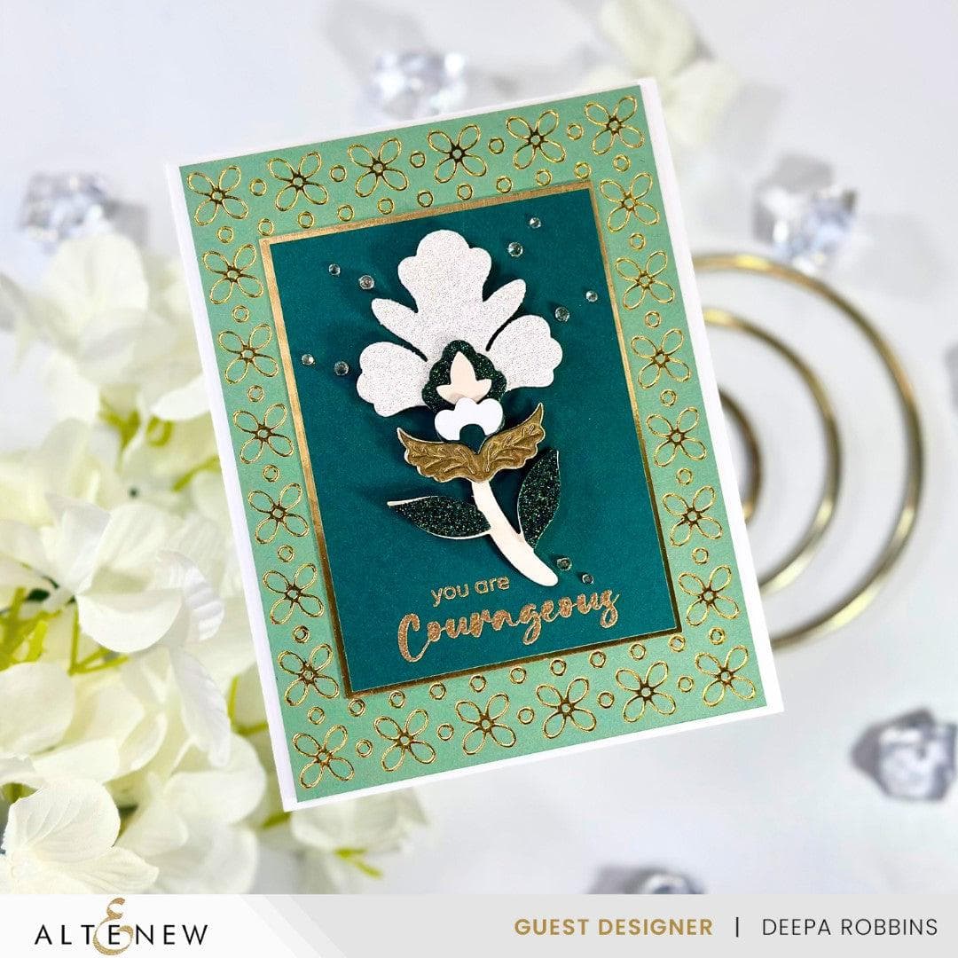Embellished Flora Die Set - Floral Crafting Dies for Scrapbooking, Card Making, and DIY Paper Projects - Perfect for Home Decor, Wedding Invitations, and Handmade Greeting Cards