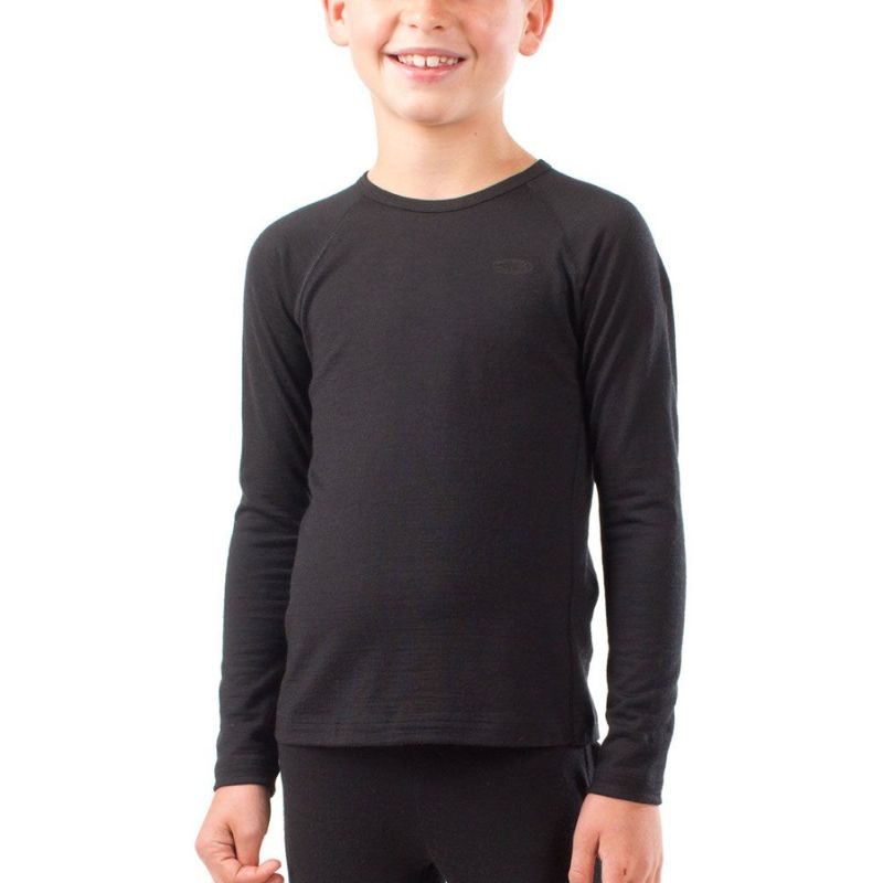 Icebreaker 200 Oasis Kids Merino Wool Thermal Top & Leggings Set - Warm Winter Base Layer for Outdoor Activities, Skiing, and Cold Weather Adventures