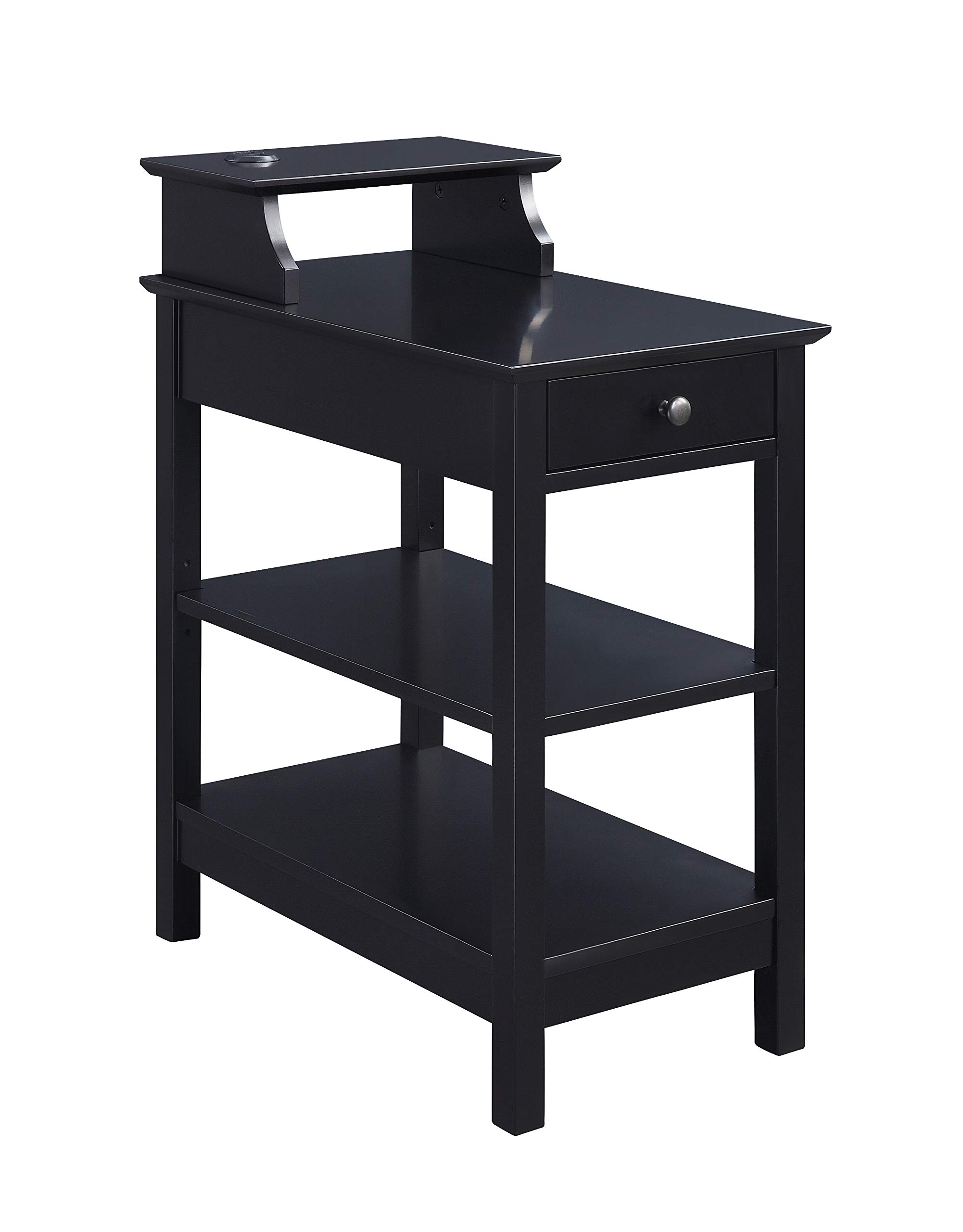 Acme Furniture Slayer Side Table - Modern Black End Table for Living Room, Bedroom & Office | Compact Nightstand with Sturdy Design