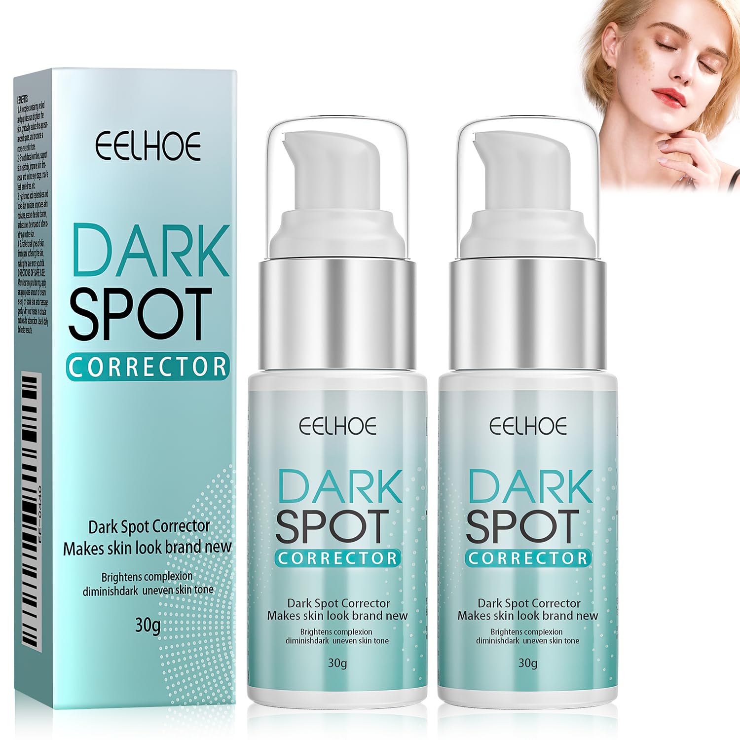 2PCS Dark Spot Remover Serum for Face - Advanced Formula with Niacinamide & Retinol for Sun Spots, Age Spots, Acne Scars, Melasma - Brightening Treatment for Women and Men - Perfect for Daily Skincare Routine & Hyperpigmentation Correction