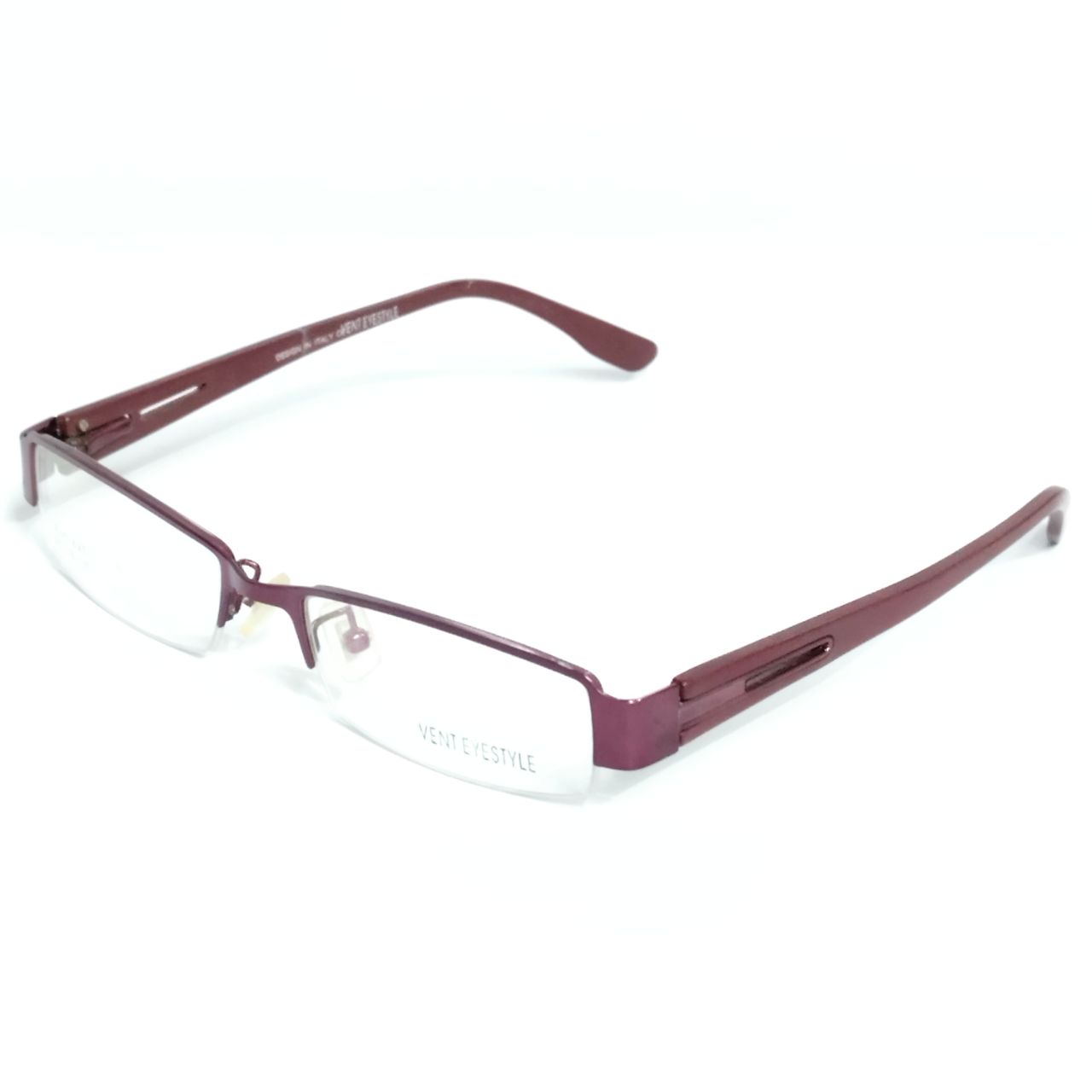 Wine Red Rectangle Supra Spectacle Frame Glasses LA1897 - Stylish & Durable Eyewear for Men & Women - Perfect for Reading, Driving & Fashion Accessories