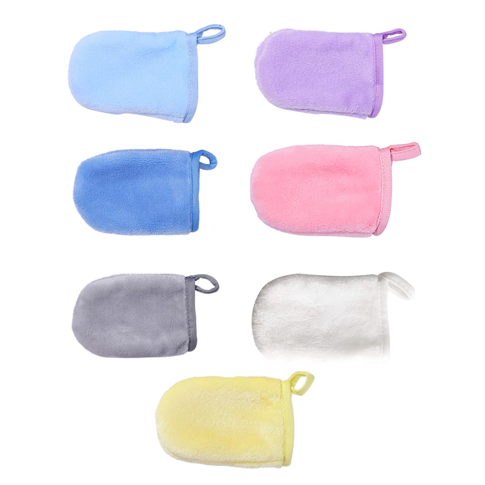 Reusable Microfiber Makeup Remover Gloves - Soft Deep Cleansing Face Pads for Gentle Makeup Removal & Skincare (5-Pack) | Perfect for Daily Beauty Routine, Travel & Sensitive Skin Care