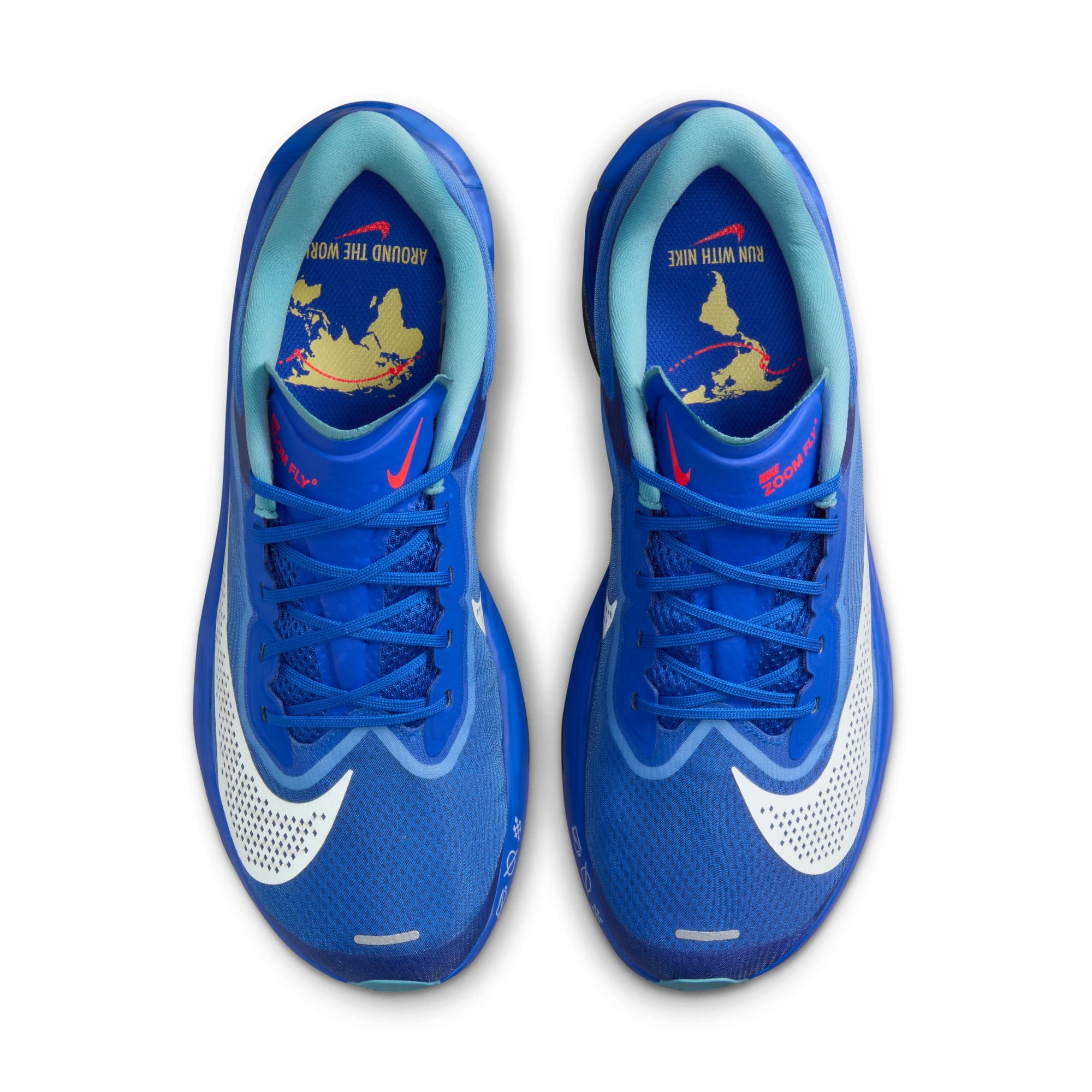 Nike Men's Zoom Fly 6 Running Shoes - Lightweight Cushioned Sneakers for Marathon Training & Road Racing (Racer Blue/Sail Denim Turq Doll) | Perfect for Long Distance Running & High-Intensity Workouts