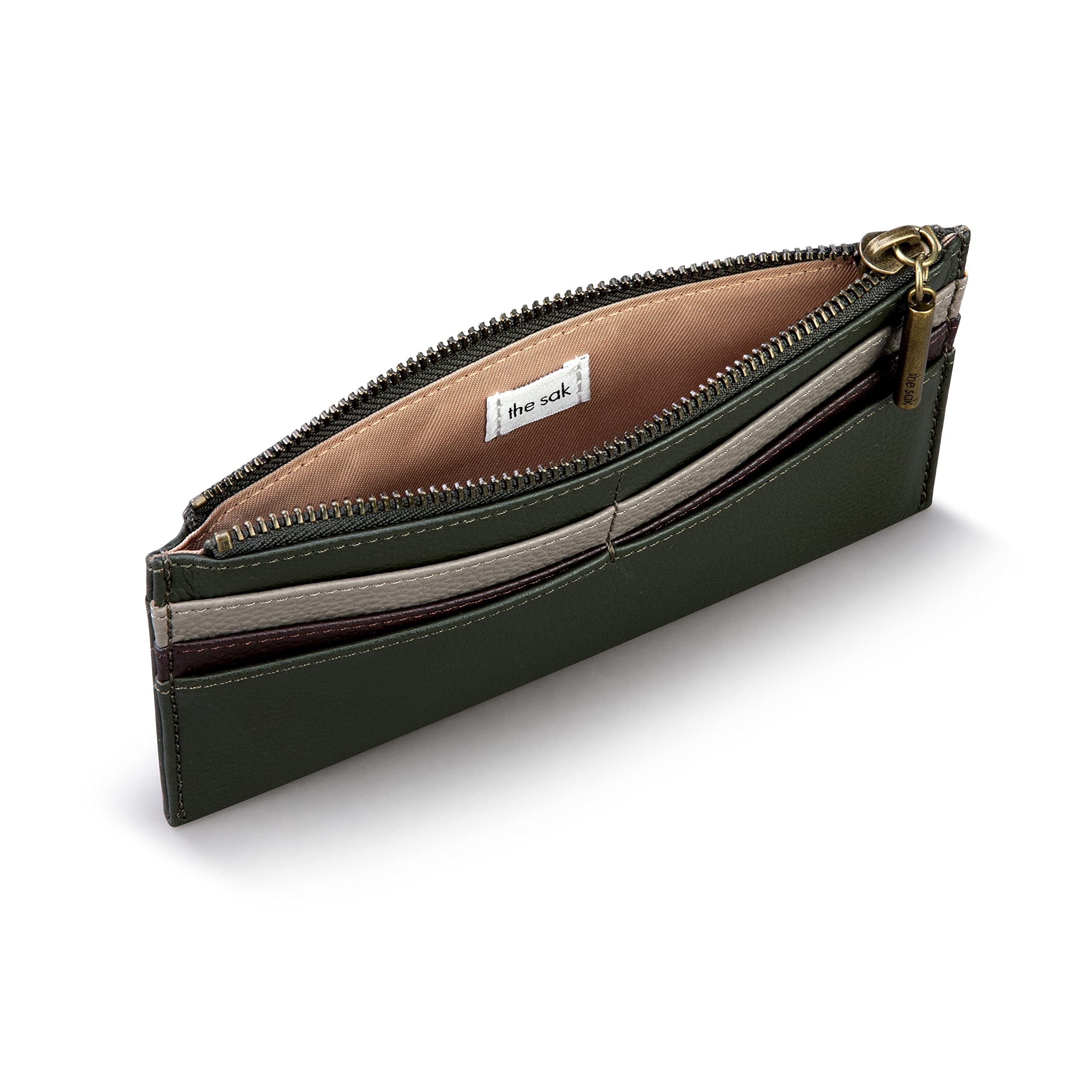 The Sak Women's Neva Large Leather Card Wallet - RFID Blocking Slim Bifold Wallet for Credit Cards & ID - Perfect for Travel, Work & Everyday Use