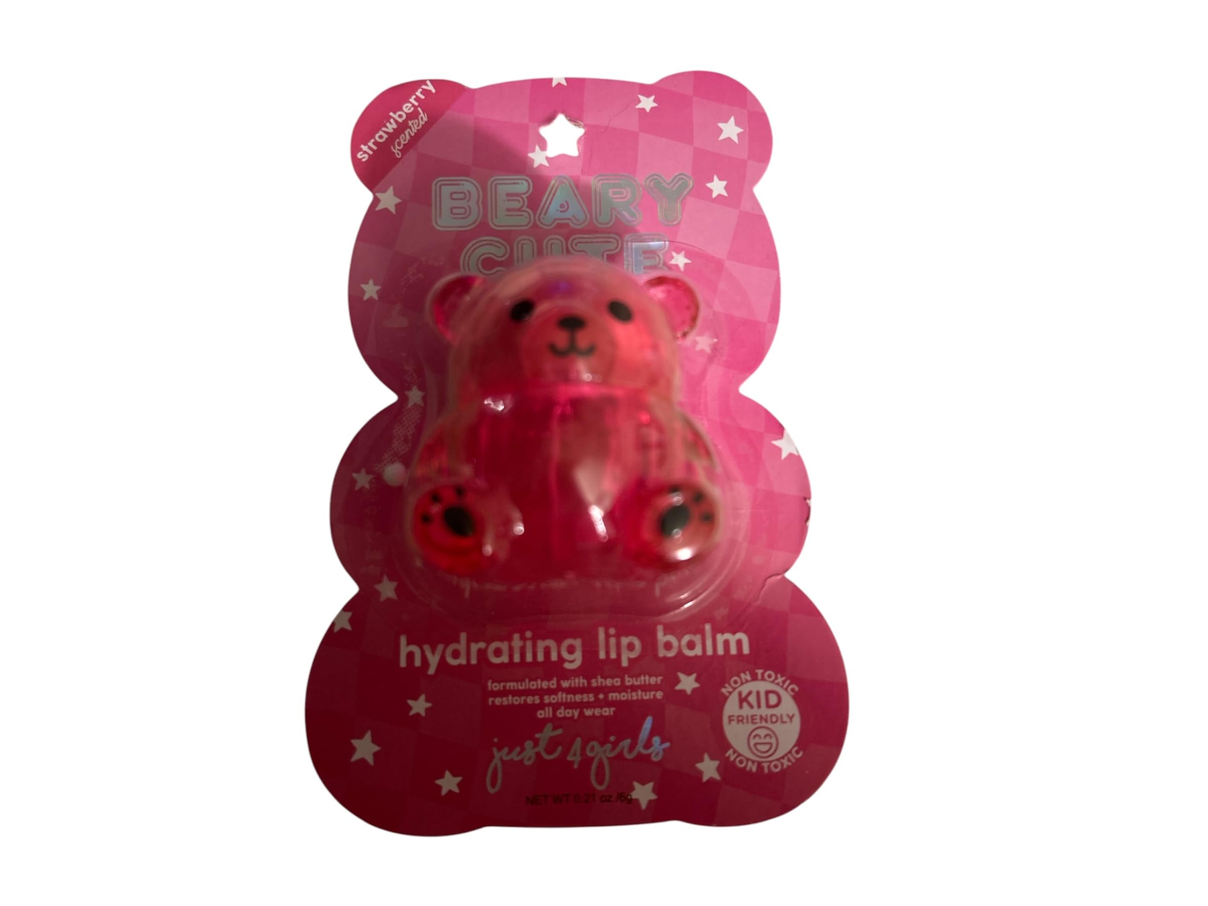 Beary Cute Hydrating Lip Balm for Kids - 3 Pack Moisturizing Bear-Shaped Lip Care (Pink, Red, Blue) | Gentle & Safe Formula for Dry Lips | Perfect for School, Outdoor Play & Daily Lip Protection