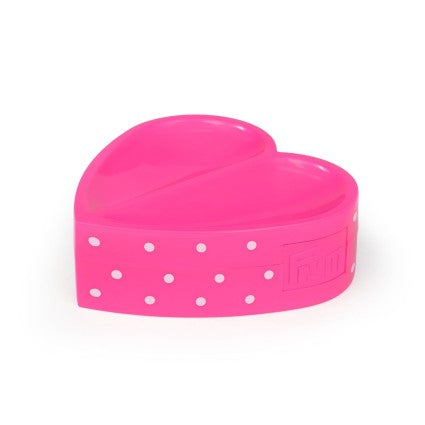 Magnetic Pin Cushion - Heart Shaped with Pink & White Polka Dots for Sewing, Quilting, and Crafting - Perfect Sewing Accessory for Needles and Pins