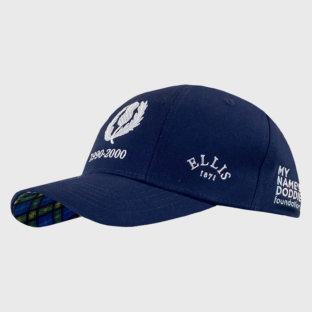 Ellis Rugby Doddie Weir Scotland Cap Navy - Premium Cotton Rugby Hat for Men - Perfect for Rugby Games, Outdoor Sports, and Casual Wear