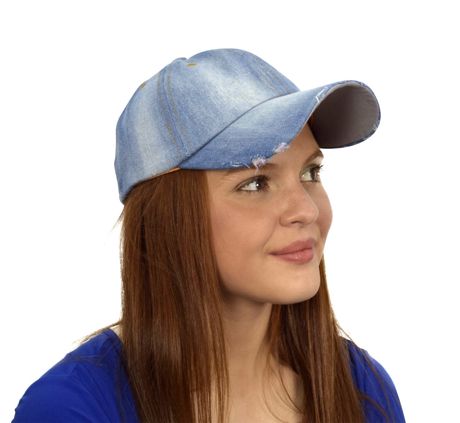 Unisex Washed Denim Sun Hat - Adjustable Baseball Cap for Men & Women - Perfect for Outdoor Sports, Beach, Hiking and Summer Fashion