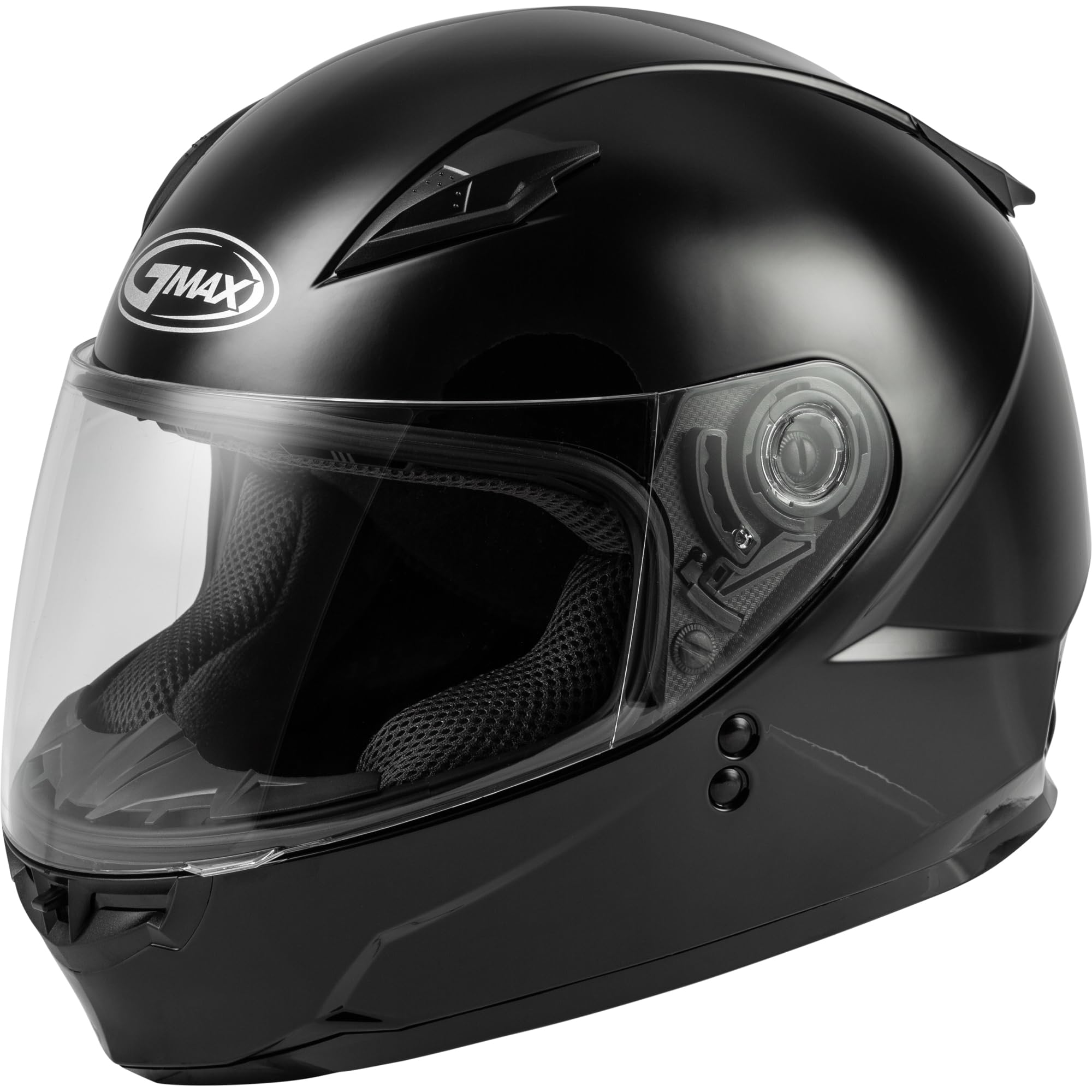 GMAX Youth GM-49Y Full-Face Motorcycle Helmet (Black, Youth Small) - FMVSS 218 Certified - Perfect for Kids ATV Riding, Dirt Biking & Motocross Safety