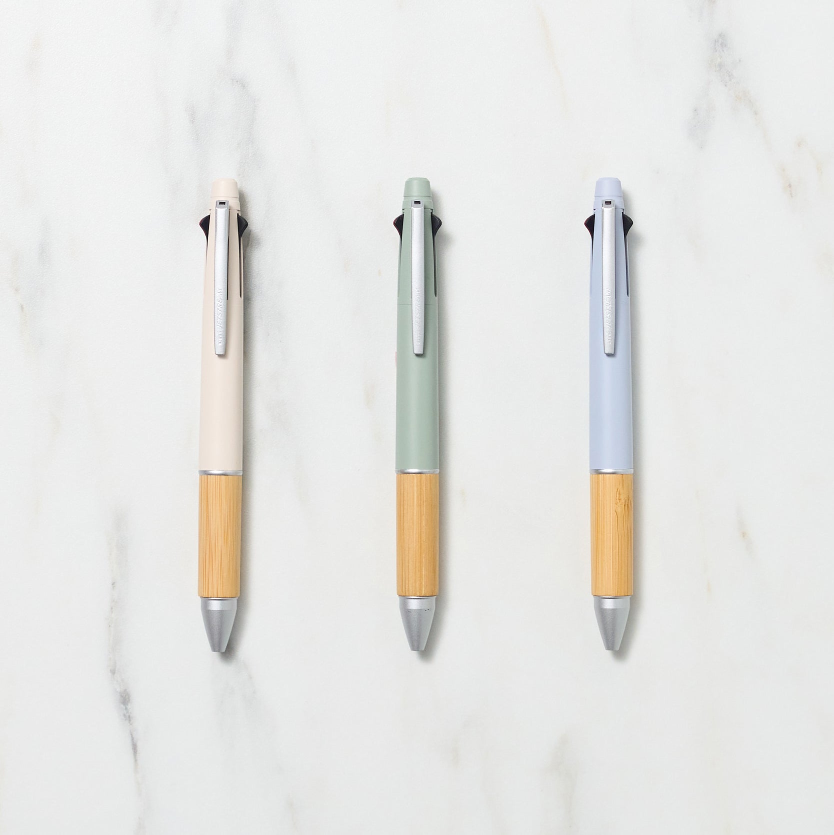 Jetstream 4-in-1 Bamboo Multifunctional Pen - Smooth Writing Ballpoint, Pencil, Stylus & Highlighter - Perfect for Office, School & Note Taking - uni Mitsubishi Pencil