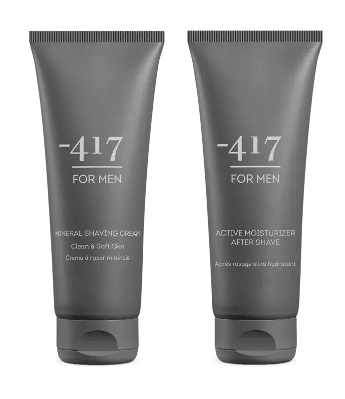 Minus 417 Mineral Shaving Cream & After Shave Duo for Men - Natural Skincare Set for Smooth Shaving & Post-Shave Care - Perfect for Daily Grooming Routine & Travel Essentials