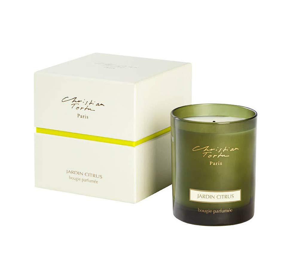 Citrus Garden Scented Candle 190g - Natural Soy Wax Aromatherapy Candle for Home Relaxation, Spa & Meditation