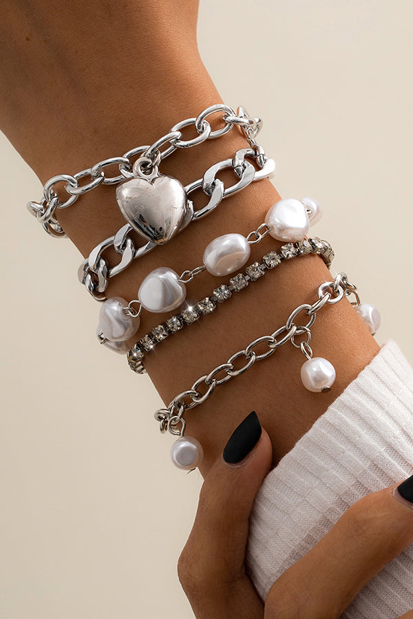 Vintage Baroque Pearl Bracelet - Unique Shaped Imitation Pearls for Women, Elegant Jewelry Gift for Parties, Weddings & Special Occasions