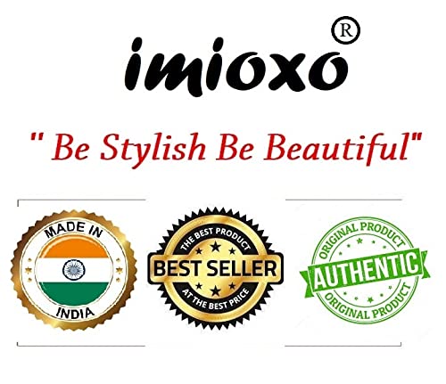 Imioxo Black Hair Clips for Women - Medium Size Trendy Plastic Hair Clutch - Pack of 6 - Perfect for Office, Party & Everyday Hairstyles
