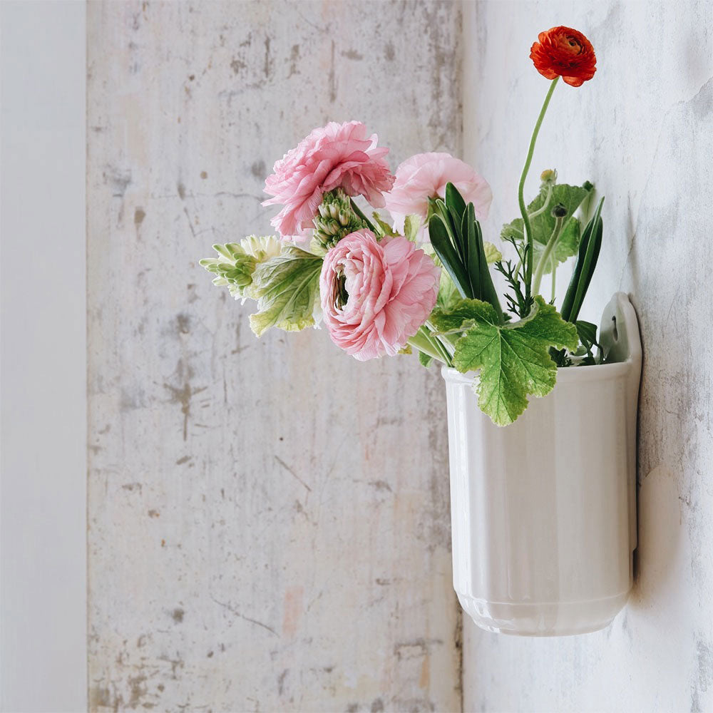 Ceramic Hanging Wall Crock - Rustic Farmhouse Decor for Kitchen, Bathroom & Garden | Perfect for Storage, Planters & Home Organization