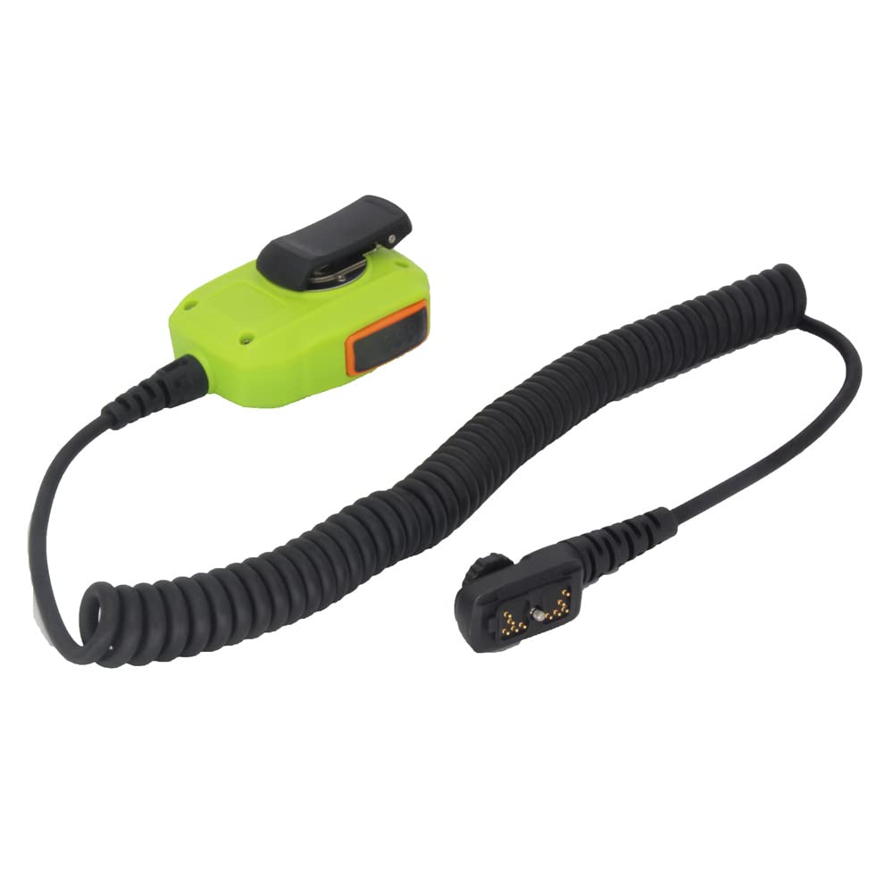 Hytera HYT PD702 PD700 PD700G PD780 PD780G PD780GM Walkie Talkie PTT Two-Way Radio Handheld Microphone - Green | Durable & Clear Communication for Security, Construction & Outdoor Adventures