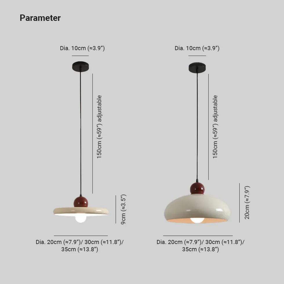 Modern Round LED Pendant Light with Umbrella Shade - Stylish Ceiling Lighting Fixture for Dining Room, Kitchen Island, Bedroom & Living Room Decor