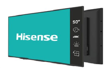 Hisense 55GM60AE 55-Inch 4K UHD Digital Signage Display - Commercial Smart TV for Retail Stores, Restaurants, and Business Advertising