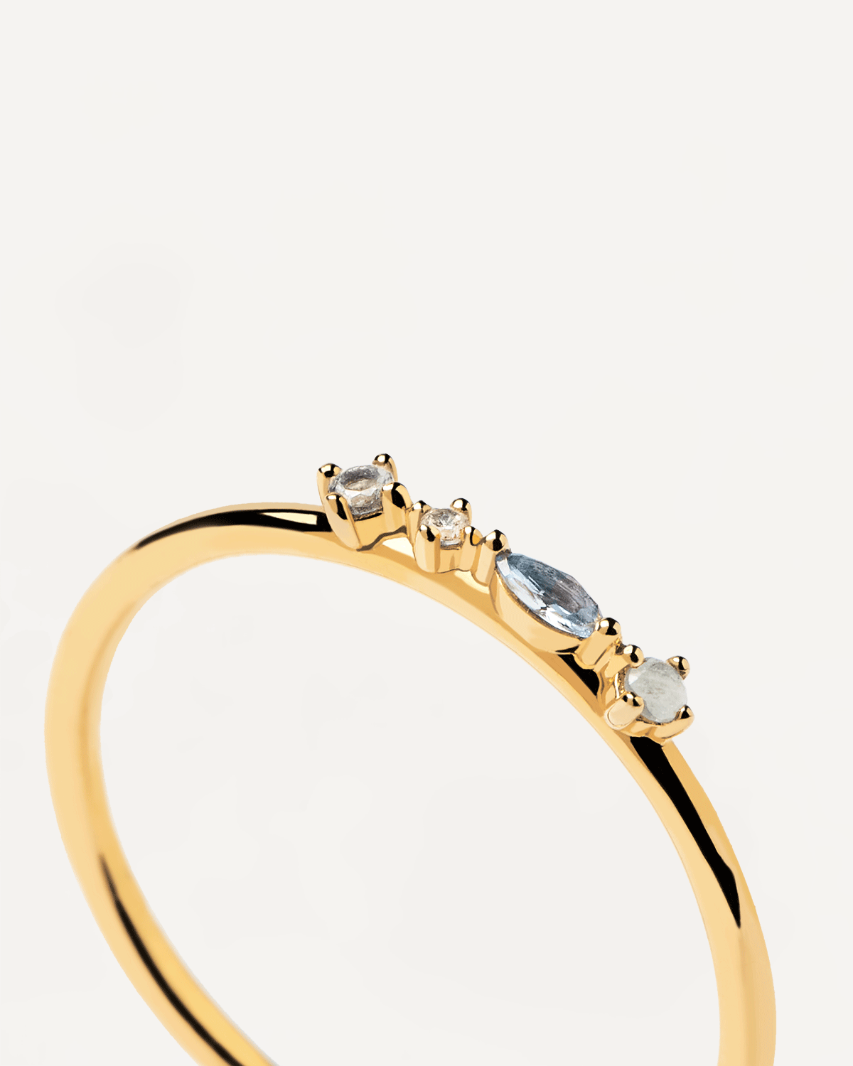 GRID Midnight Blue Ring for Women - Elegant Cobalt Blue Statement Ring - Perfect for Evening Parties, Date Nights & Special Occasions