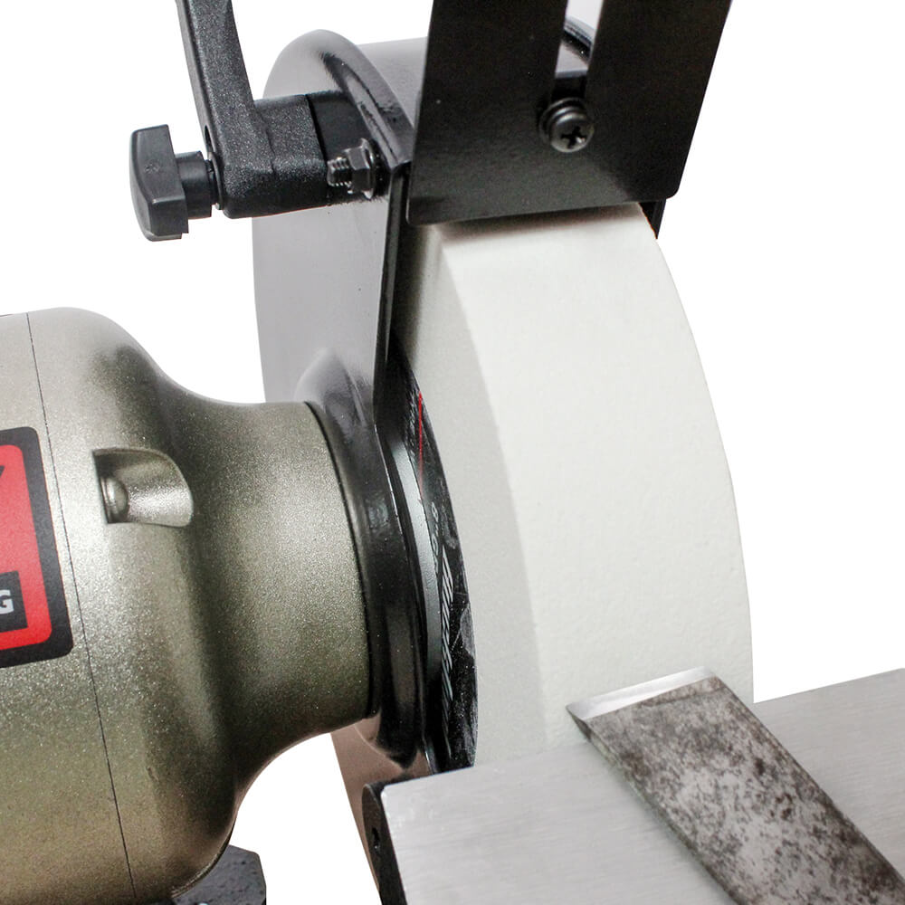 BUCKTOOL 8-Inch Low Speed Bench Grinder TDS 200C4HL - Heavy Duty Metal Polishing & Sharpening Tool for Workshop, DIY Projects & Professional Use