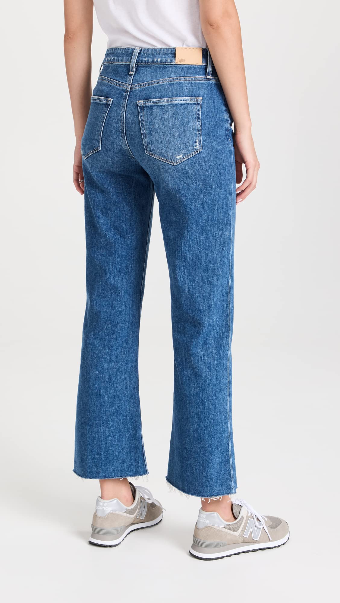 PAIGE Women's Leenah High-Rise Ankle Skinny Jeans - Stretch Denim Pants for Casual Wear & Night Out | Perfect Fit for Petite & Tall Women