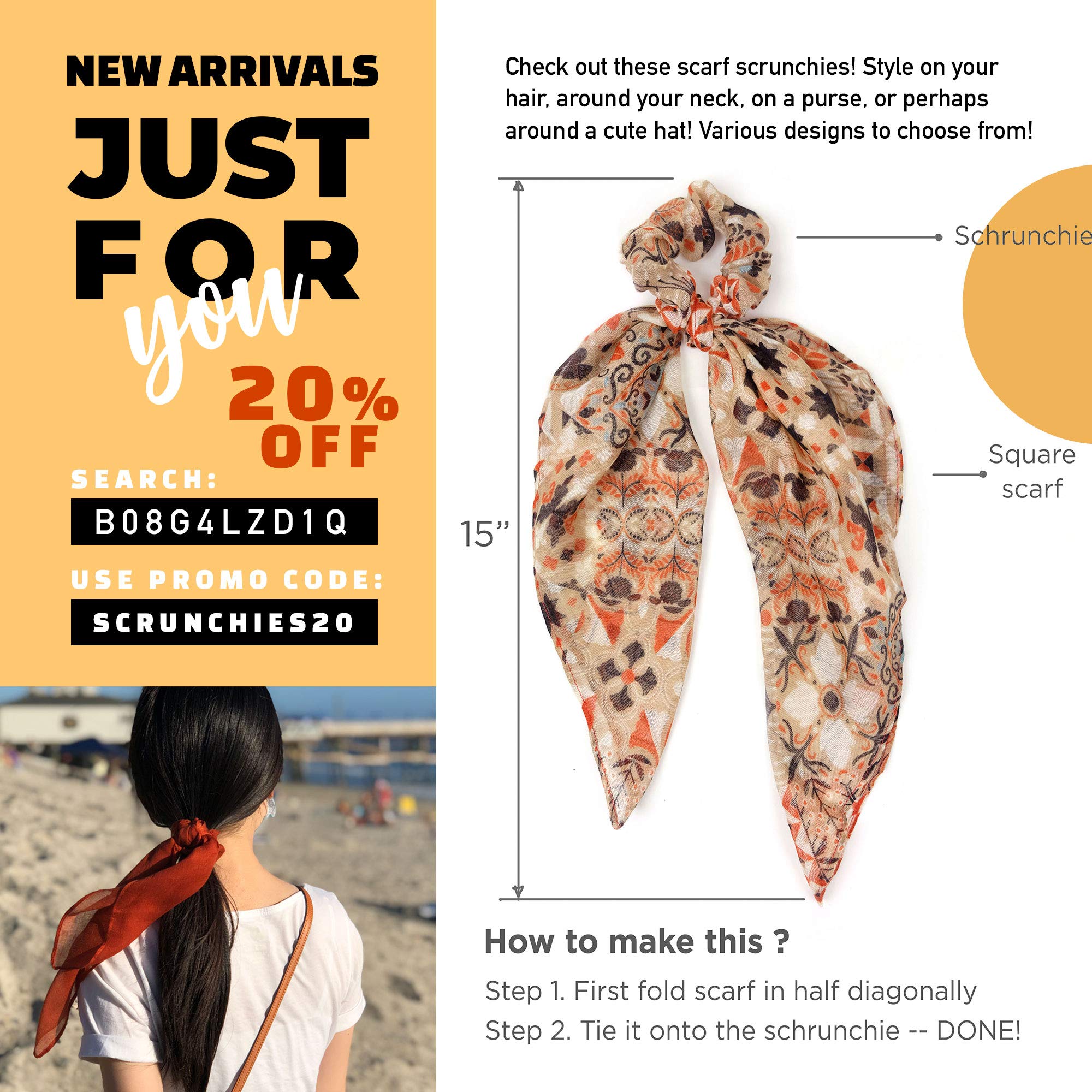Stylish MIMOSITO Lightweight Floral Scarf for Women - Fashionable Wrap Shawl for Fall & Winter - Perfect for Office, Travel and Casual Outfits