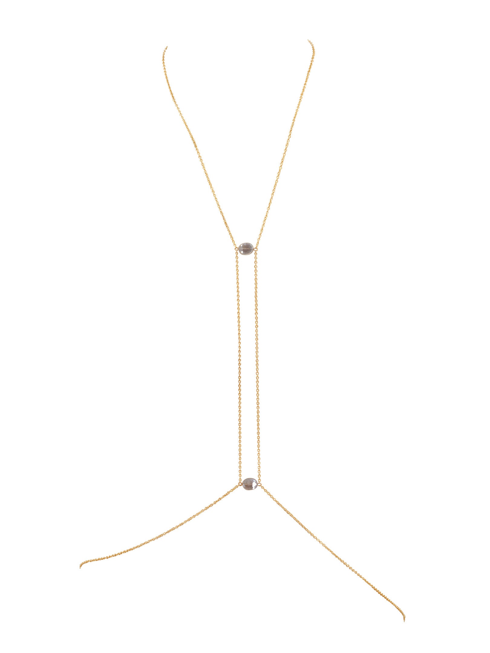 Elegant Center Point Gemstone Body Chain Jewelry for Women - Perfect for Festivals, Beach Parties & Boho Fashion