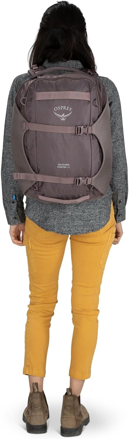 Osprey Sojourn Porter 30L Travel Backpack - Lightweight Carry-On Luggage for Men & Women, Brindle Brown - Perfect for Air Travel, Weekend Trips & Urban Commuting