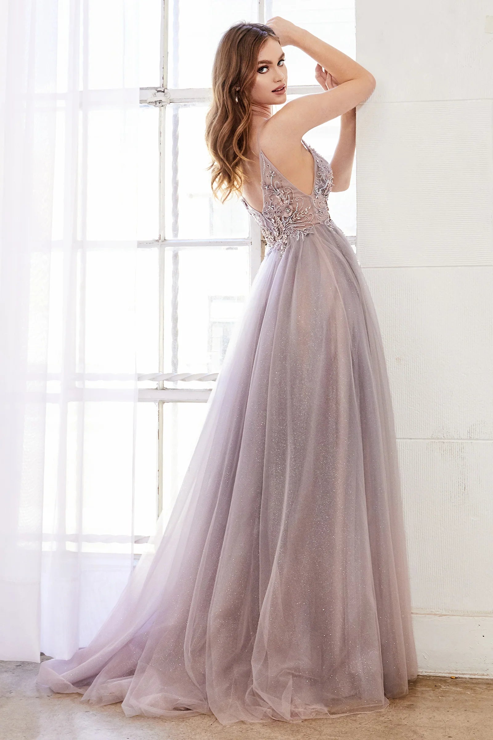 Daphne Embellished Tulle Gown - LaDivine A0850 | Elegant Formal Dress for Weddings, Prom & Evening Events