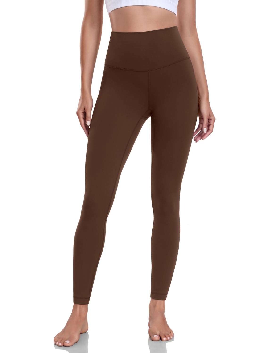 HeyNuts Women's High Waisted Compression Leggings - 7/8 Length Yoga & Workout Pants with Tummy Control (25 Inch) | Perfect for Gym, Running, Pilates & Everyday Wear