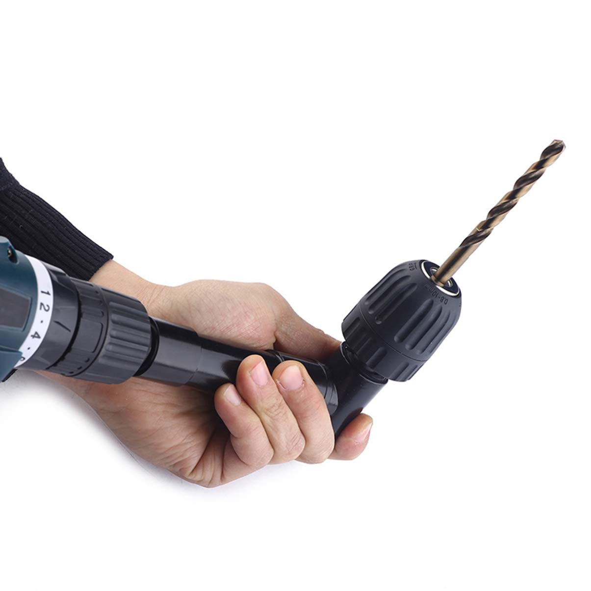 DOITOOL 90 Degree Right Angle Drill Attachment - Cordless Electric Angle Drill Adapter for Tight Spaces - Perfect for Plumbing, HVAC, and DIY Home Improvement Projects