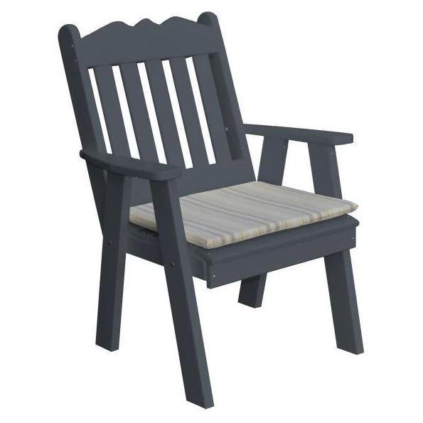 Royal English Style Polyester Upholstered Chair - Elegant Home & Office Seating for Living Room, Dining Room, or Study