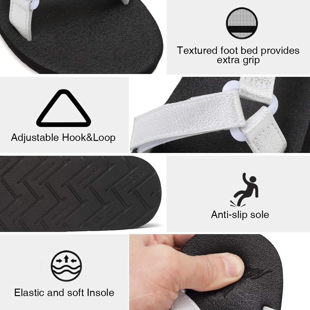 EQUICK Women's Arch Support Athletic Sandals - Comfortable Yoga Mat Insoles for Beach, Outdoor Sports & Indoor Walking - Perfect for Yoga, Running, Travel and Daily Wear