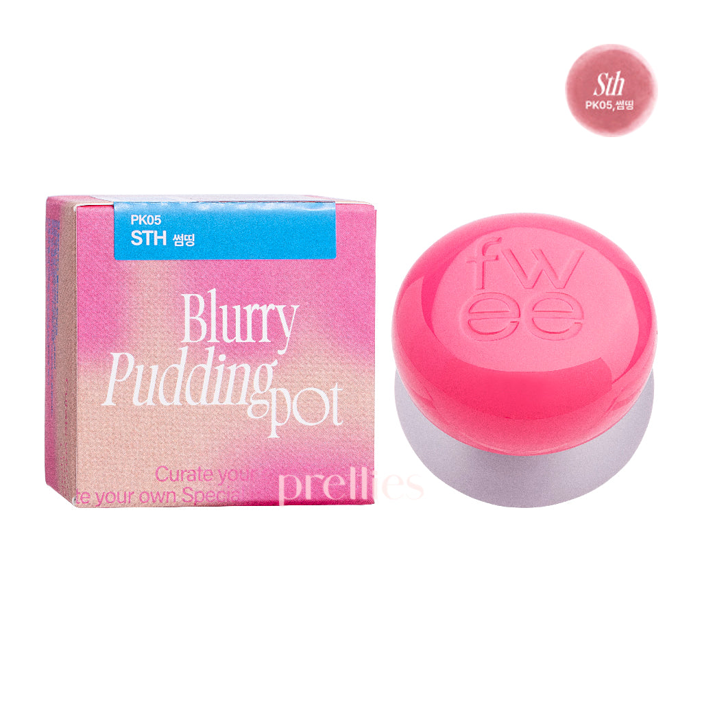 Fwee Lip & Cheek Blurring Pudding Pot - 5g Creamy Tint for Natural Flush (PK05 Sth) | Perfect for Everyday Makeup & On-The-Go Touch Ups
