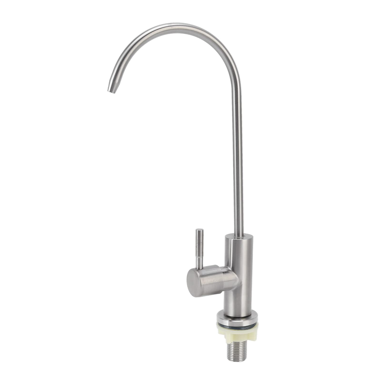 Premium Stainless Steel Drinking Water Faucet for Kitchen - Thickened Round Handle Water Purifier Tap - Perfect for RO Systems, Under Sink Filters & Clean Drinking Water Access