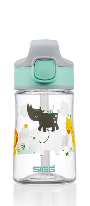 SIGG Miracle KIDS 0.35L Water Bottle with Jungle Friend Design - Leak Proof & BPA Free for School, Outdoor Activities & Travel