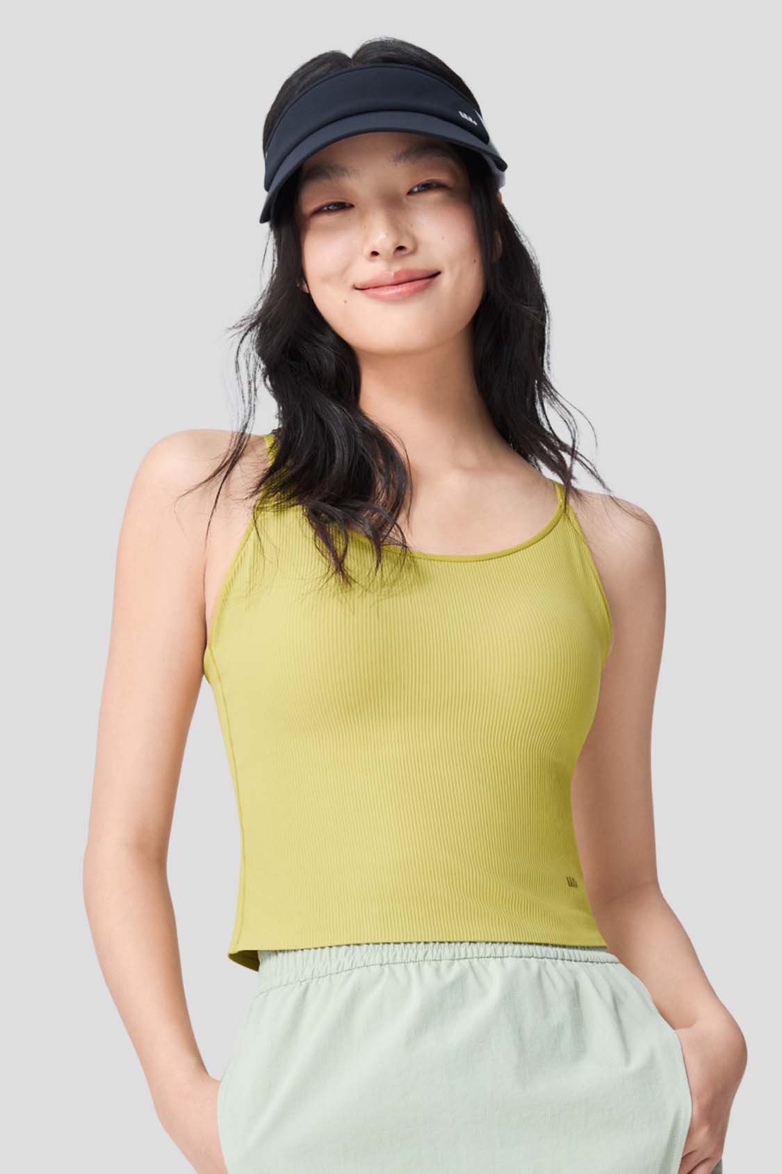 Grace Women's Open Back Tank Top with Built-in Bra - UPF 50+ Sun Protection for Yoga, Running & Summer Outdoor Activities