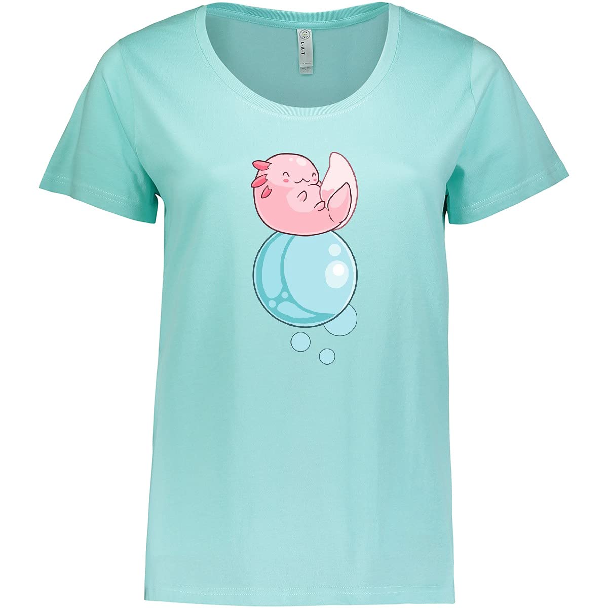 Cute Axolotl Women's Plus Size T-Shirt - Fun Casual Wear