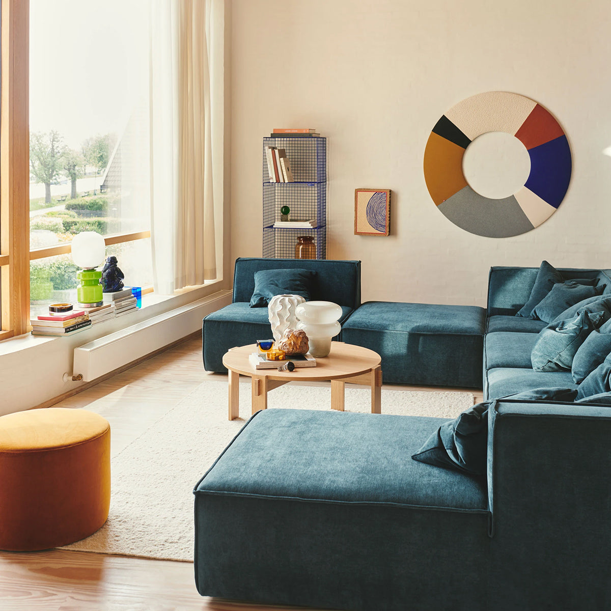 1-Seater Right Corner Modular Sofa in Durable Dane Fabric - Perfect for Small Apartments, Living Rooms & Cozy Spaces