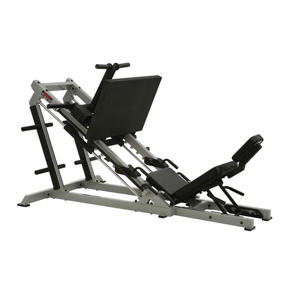 York Barbell STS 55035 35 Degree Plate Loaded Leg Press Machine - Silver - Home & Commercial Gym Strength Training Equipment for Leg Workouts