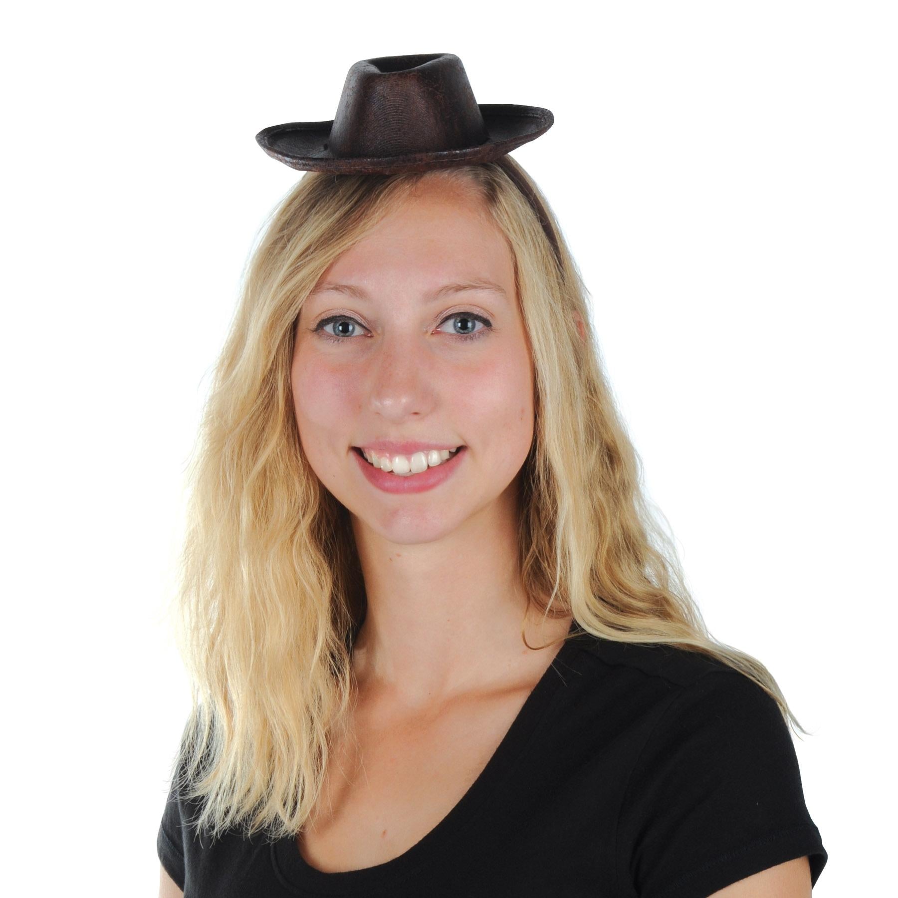 12 Pack Beistle Cowboy Hat Headbands for Women & Men - Western Party Favors, Costume Accessories - Perfect for Halloween, Rodeo, Themed Parties & Country Concerts