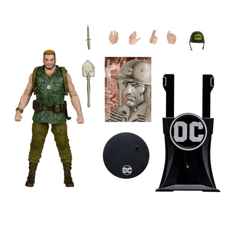 DC Multiverse Sergeant Rock Collector Edition Action Figure - Premium Collectible for DC Fans, Display & Play - Perfect for Home Decor, Office Display & Comic Book Collections
