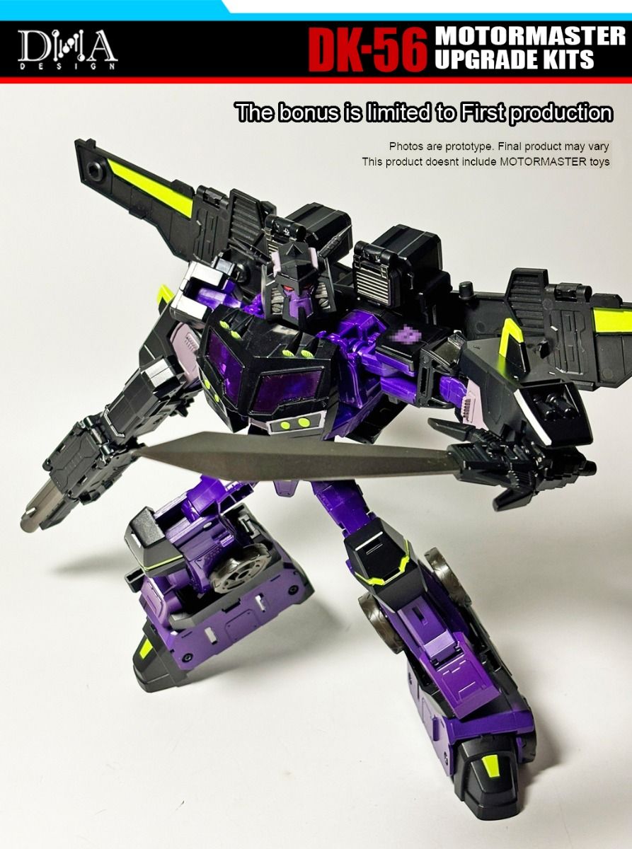 DNA Design DK 56 Upgrade Kit for Transformers Animated Universe Motormaster - Perfect for Collectors & Custom Figure Display
