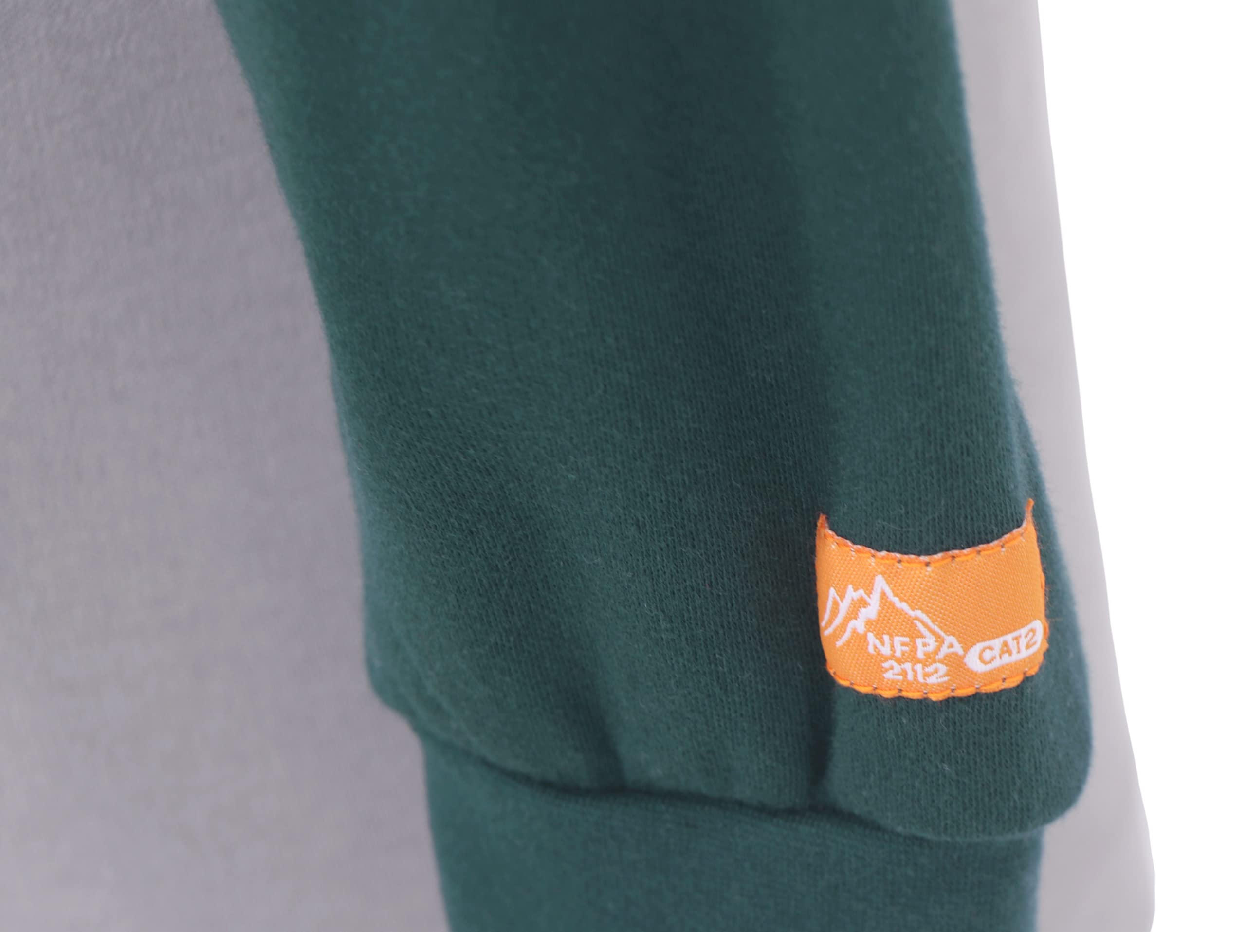 Flame Resistant T-Shirts for Men - 100% Cotton FR Shirts, Pre-Washed Fire Retardant Workwear - Ideal for Construction, Welding & Industrial Safety Work