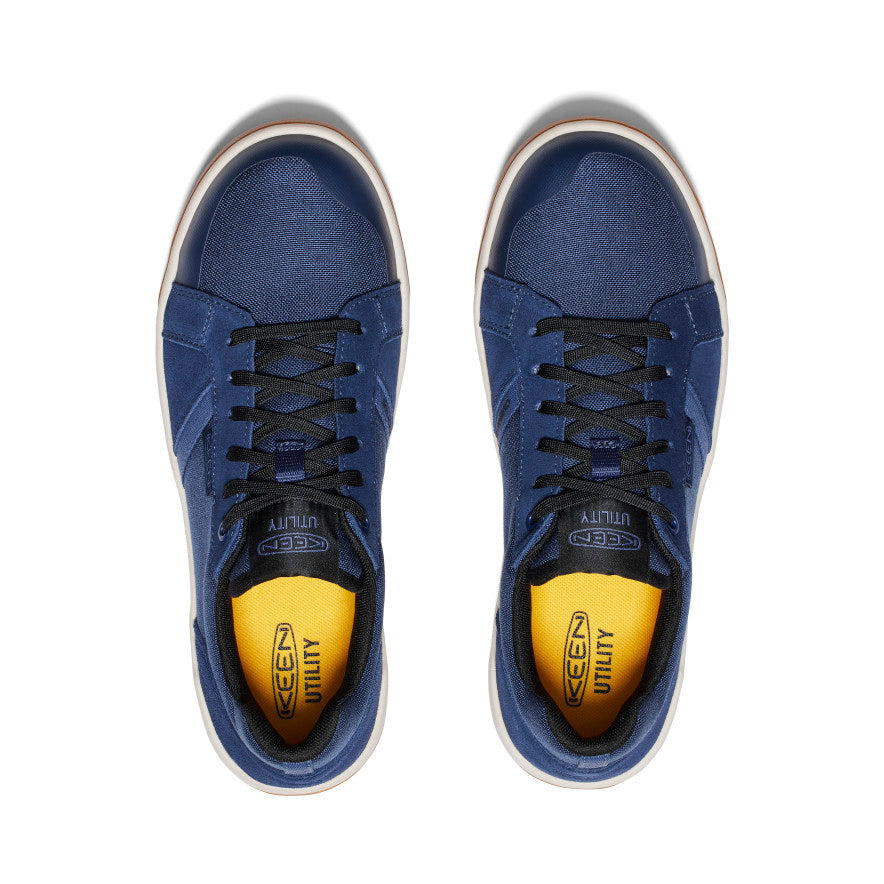 Kenton Men's Carbon Toe Work Shoes - Navy/Gum Color | Durable Safety Footwear for Construction, Warehouse & Industrial Work