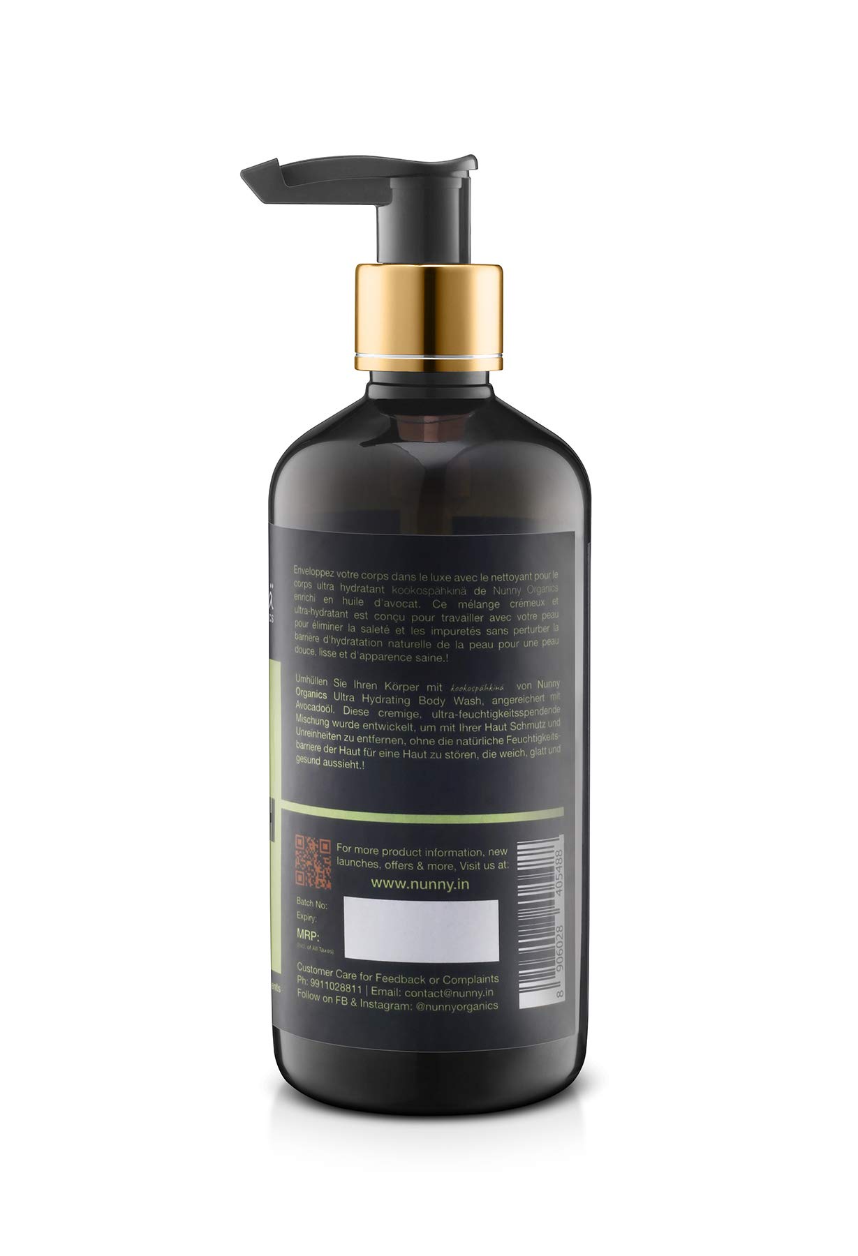Nourishing Coconut & Avocado Oil Body Wash for Dry to Normal Skin | Paraben-Free Moisturizing Shower Gel | 300ml | Perfect for Daily Hydration & Relaxing Bath Time