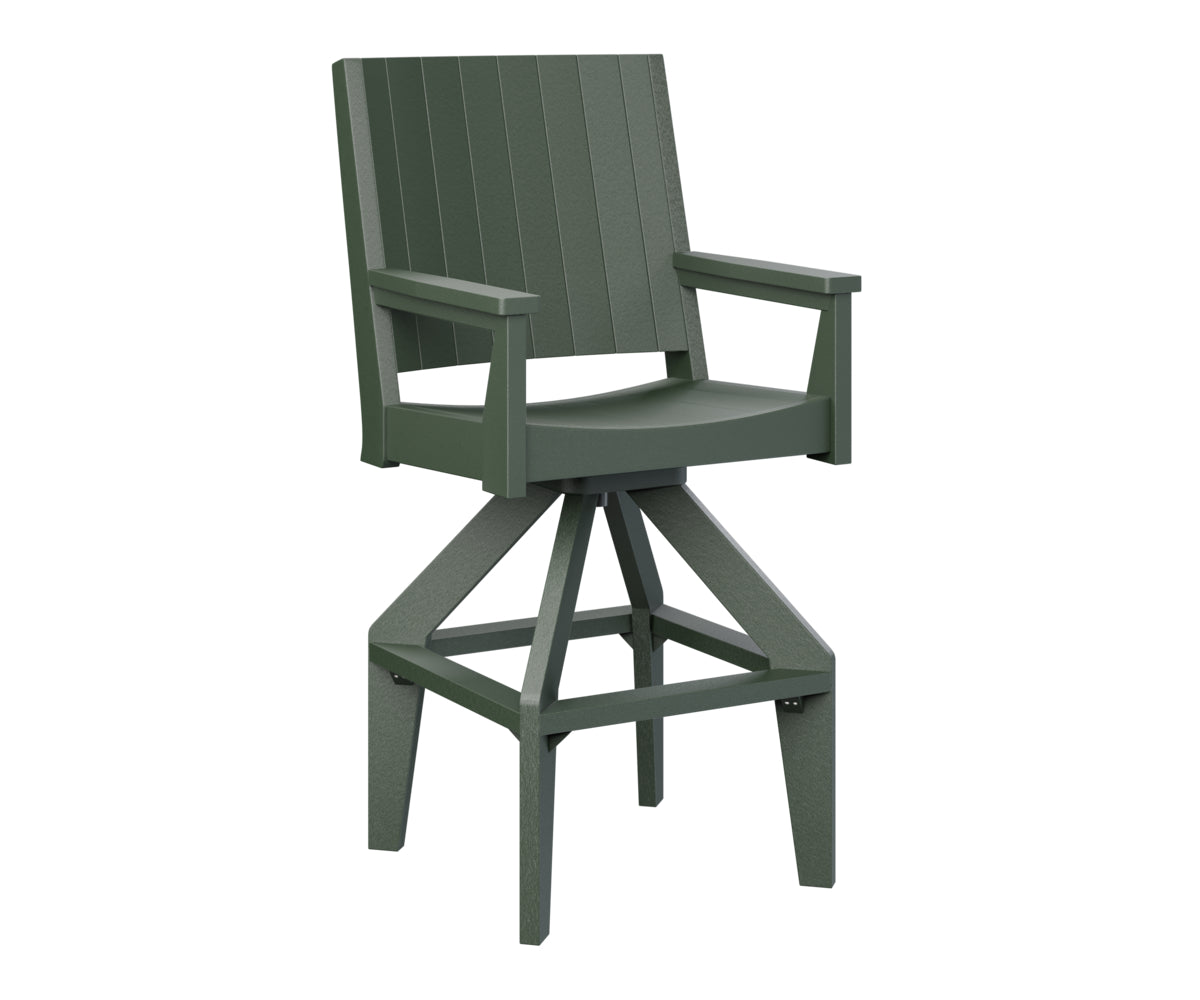 Berlin Gardens Mayhew Chat Swivel XT Chair - Outdoor Patio Conversation Chair with 360° Swivel Base, Weather-Resistant for Deck, Garden & Poolside Relaxation