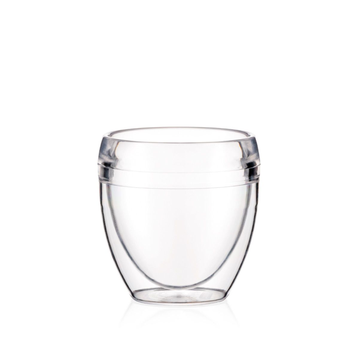 Bodum Pavina 8 Oz Double Wall Insulated Glass Tumbler Set of 6 - Shatterproof & BPA-Free for Iced Coffee, Tea, Cocktails - Perfect for Outdoor, Picnic, Camping & Home Use