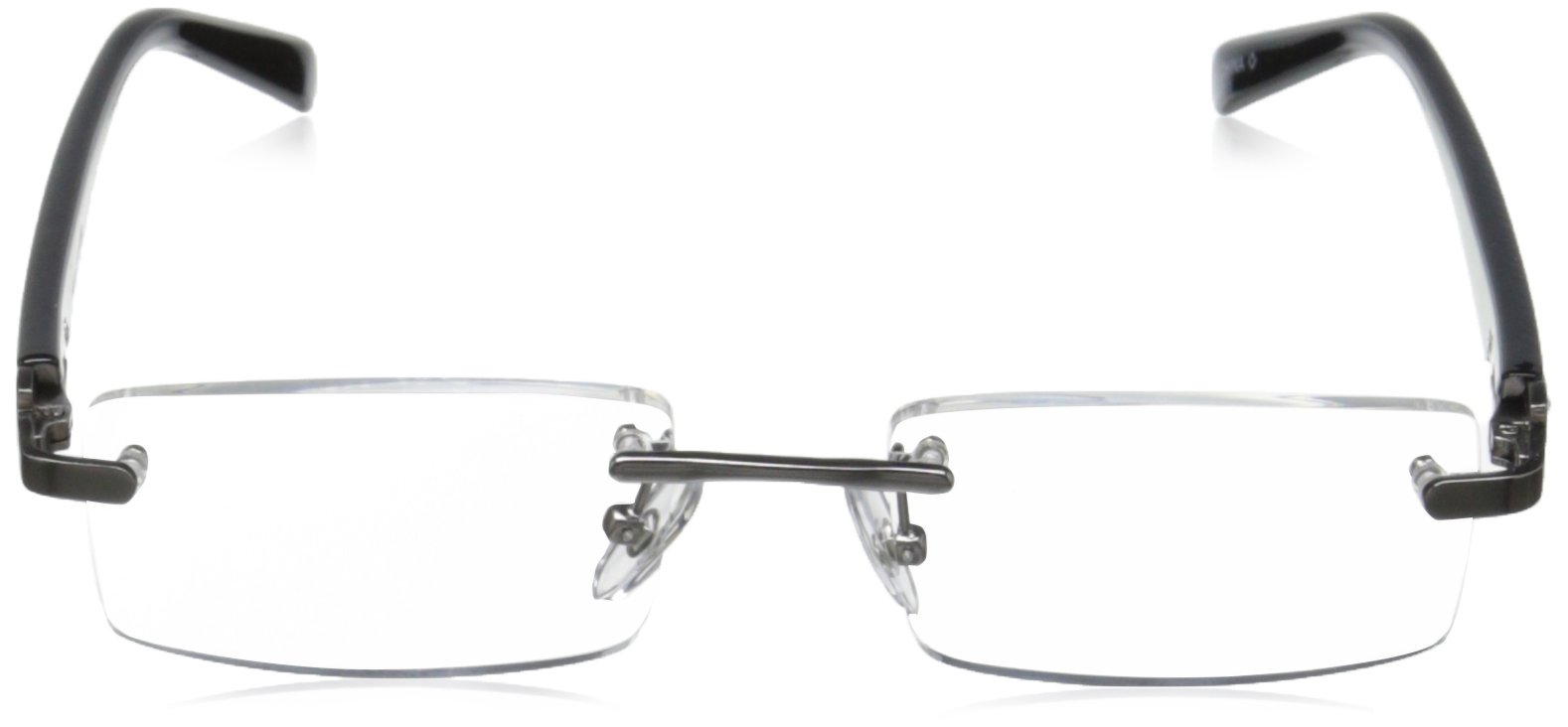 Foster Grant Men's Matrix Square Reading Glasses +1.50 to +3.50 Strength | Lightweight Metal Frame | Blue Light Blocking | Perfect for Office, Reading & Computer Use